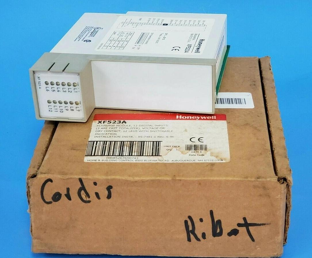 NIB HONEYWELL XF523-A INPUT MODULE XL500/600 XF523A REV. 6-96 (CASE DAMAGED)