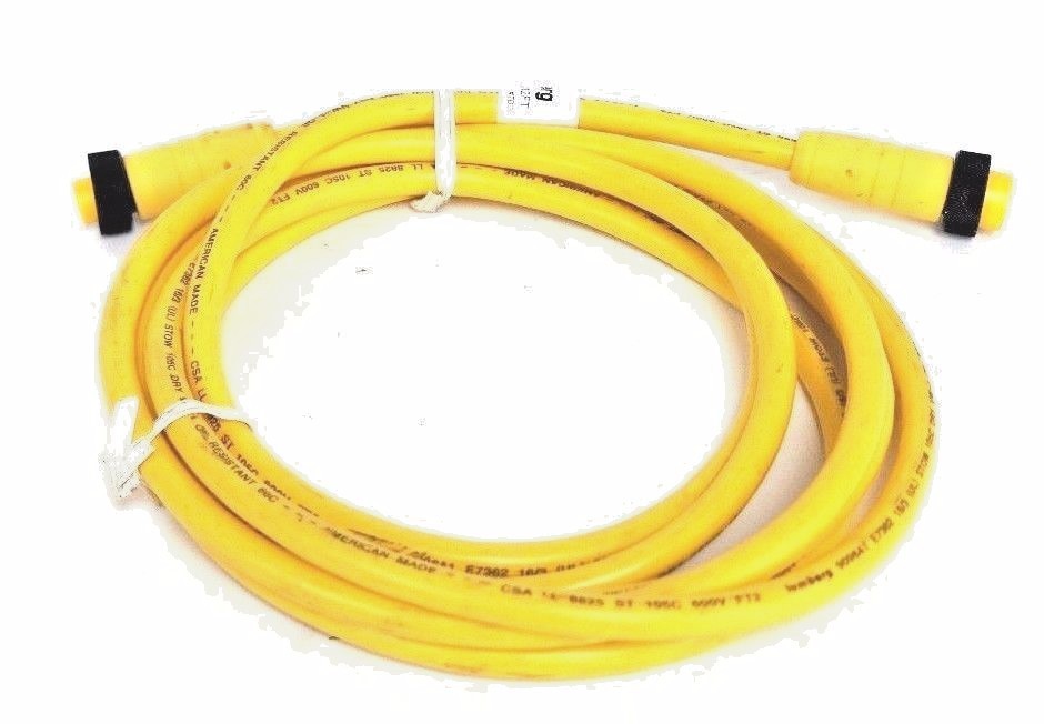 Used NEW LUMBERG RSRK 301-641/12FT, 3 PT MALE/FEMALE CORDSET, 12 FT LONG