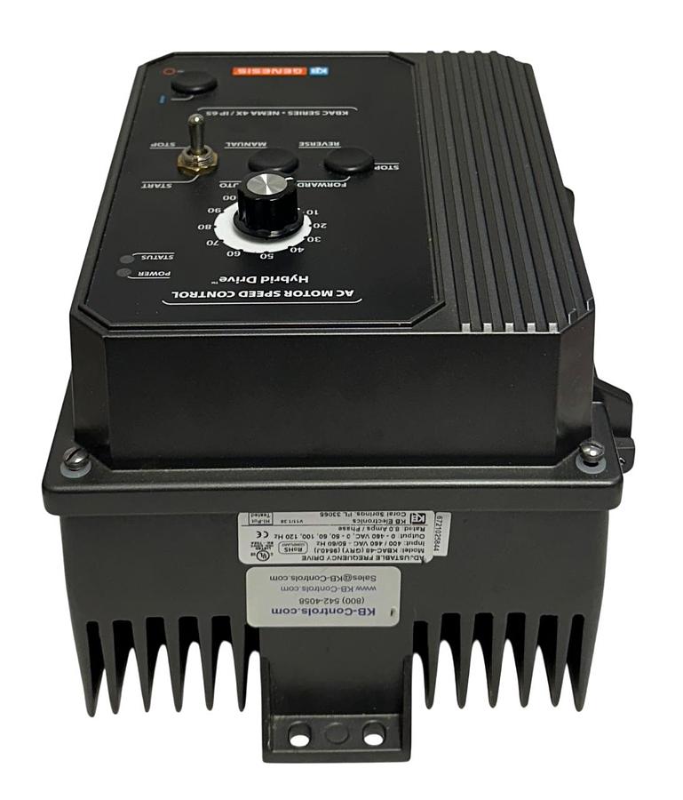 Used KB GENESIS KBAC-48 (GRY) / 9540J KBAC SERIES AC MOTOR SPEED CONTROL 5HP 8A NUPI