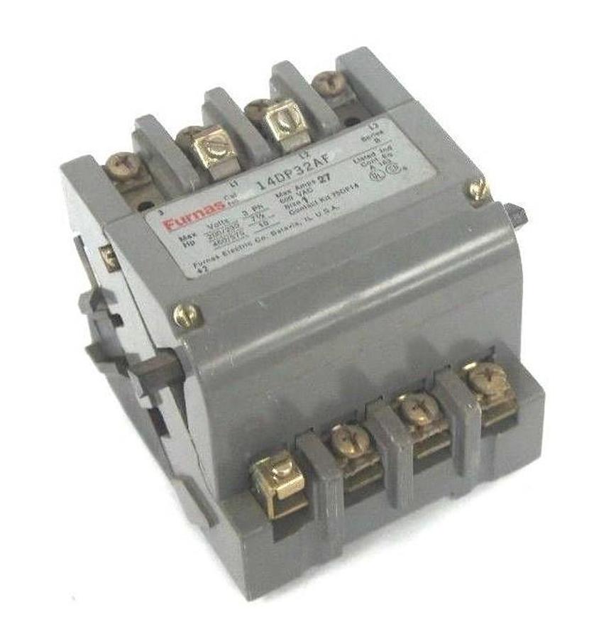 Used FURNAS 14DP32AF STARTER SER. B, 200-575 VAC, 7-1/2-10 HP, 27 MAX AMPS