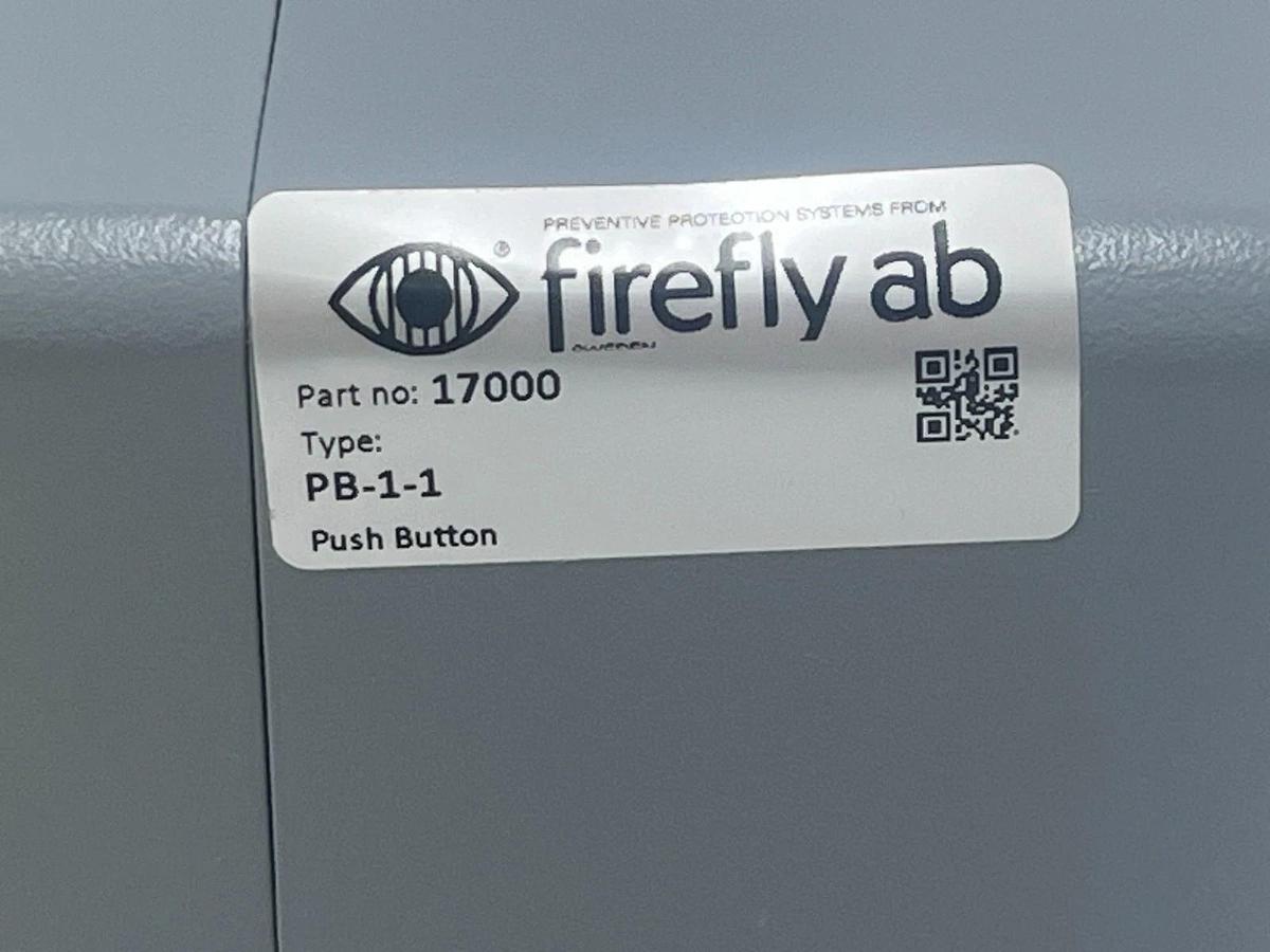 FIREFLY AB PB-1-1 Manual Release Push-Button 17000 Fire Suppression Emergency