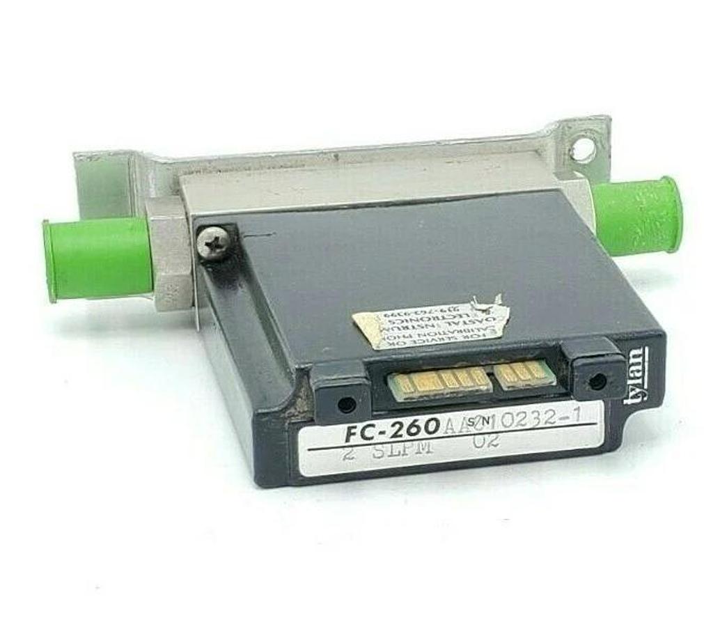 Used TYLAN CORP. FC-260 2 SLPM MASS FLOW CONTROLLER 150PSIG FC-260-2-SLPM-02