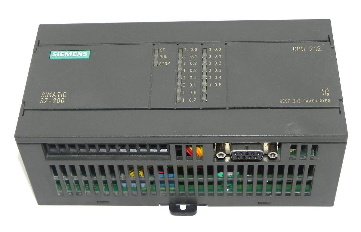 Used SIEMENS 6ES7-212-1AA01-0XB0 SIMATIC S7-200, 6ES72121AA010XB0 CPU 212, 21-28 VDC