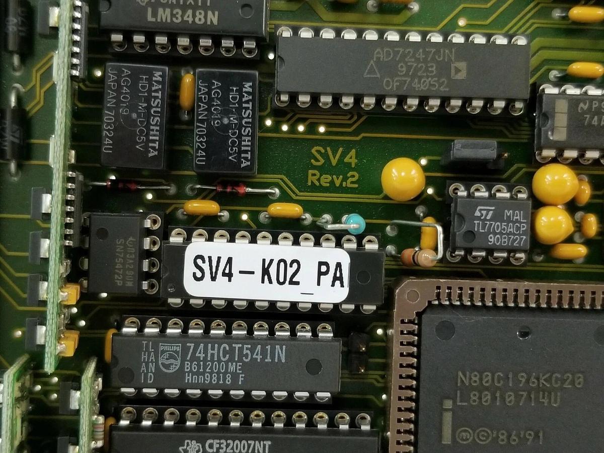 Used JETTER SV4-10A2 REV. 2 CONTROL CARD E-SV4+ V2.34 SV4-K02 SV4-A10 SV4 SV4-2