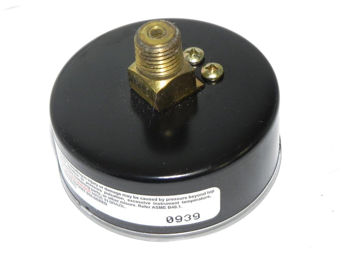 Used NIB ASHCROFT 25W1005 H 02B 3000 GAUGE SIZE: 2-1/2'', CONN: 1/4 NPT BACK