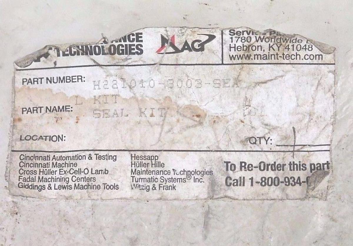 NIB MAG MAINTENANCE TECHNOLOGIES H221010-3003 SEAL KIT