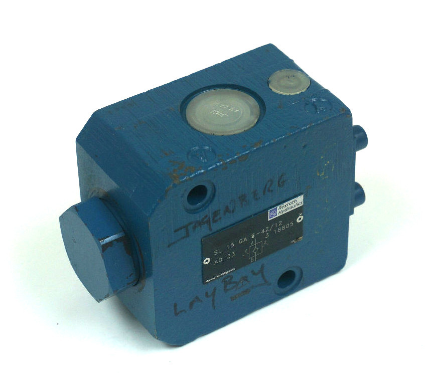 Used REXROTH SL 15 GA 2-42/12 A0 33, 3 18805 HYDRAULIC CONTROL VALVE 605-371