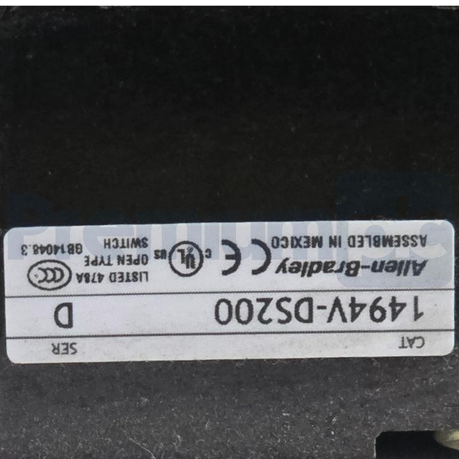 Allen Bradley 1494V-DS200 /D Non-Fusible Disconnect Switch 200A 600V w/Hardware