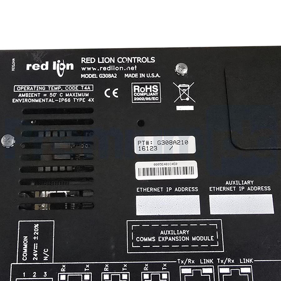 Used RED LION G308A210 G3 GRAPHITE HMI TERMINAL TOUCH DISPLAY 8.4" 24V G308A2 REFURB