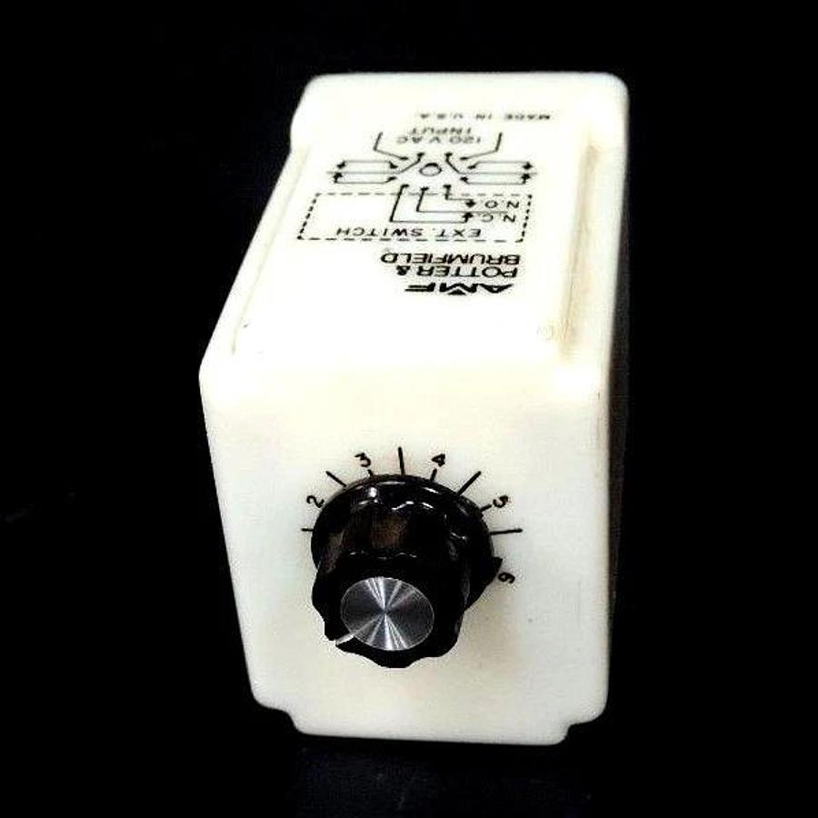 Used AMF POTTER & BRUMFIELD CHB-38-70011 TIME DELAY RELAY, 120VAC, 1.0 TO 10 SEC.