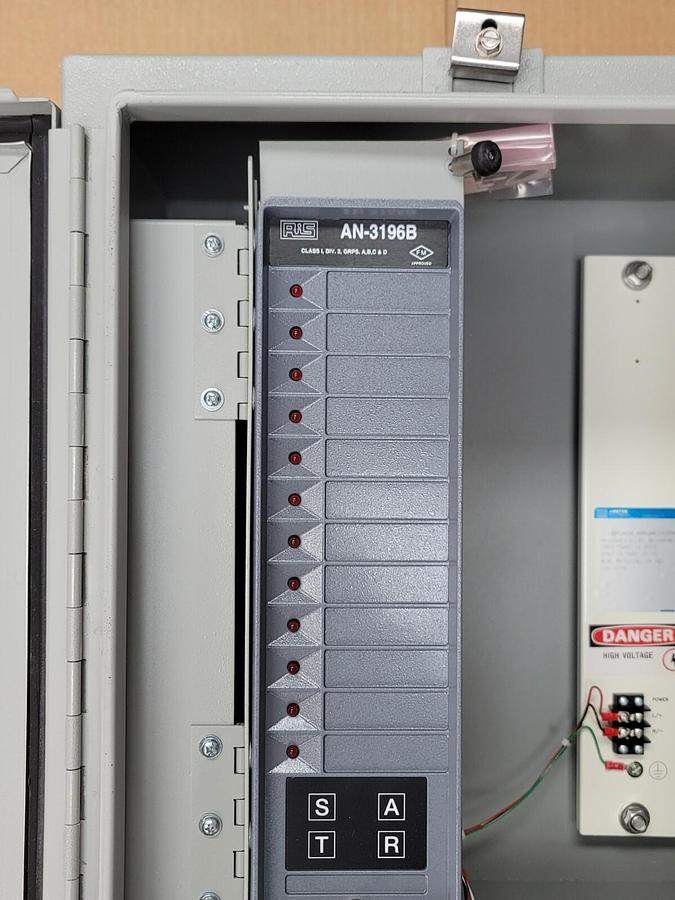 Used NEW RIS AMETEK AN-3196B-A-C-X-HTT-MR-4XWM-NR-CS REFLASH ANNUNCIATOR W/ SOUNDER