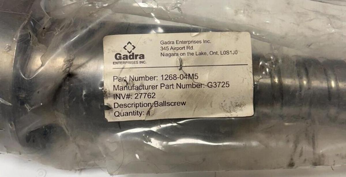 Used GADRA ENTERPRISES 1268-04M5 / G3725 OEM BALL SCREW 41-3/4'' THREADED NSMP
