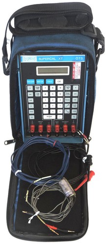 Used RIS SUPERCAL XT ATS METER, W/ CARRYING CASE AND TESTING PROBES