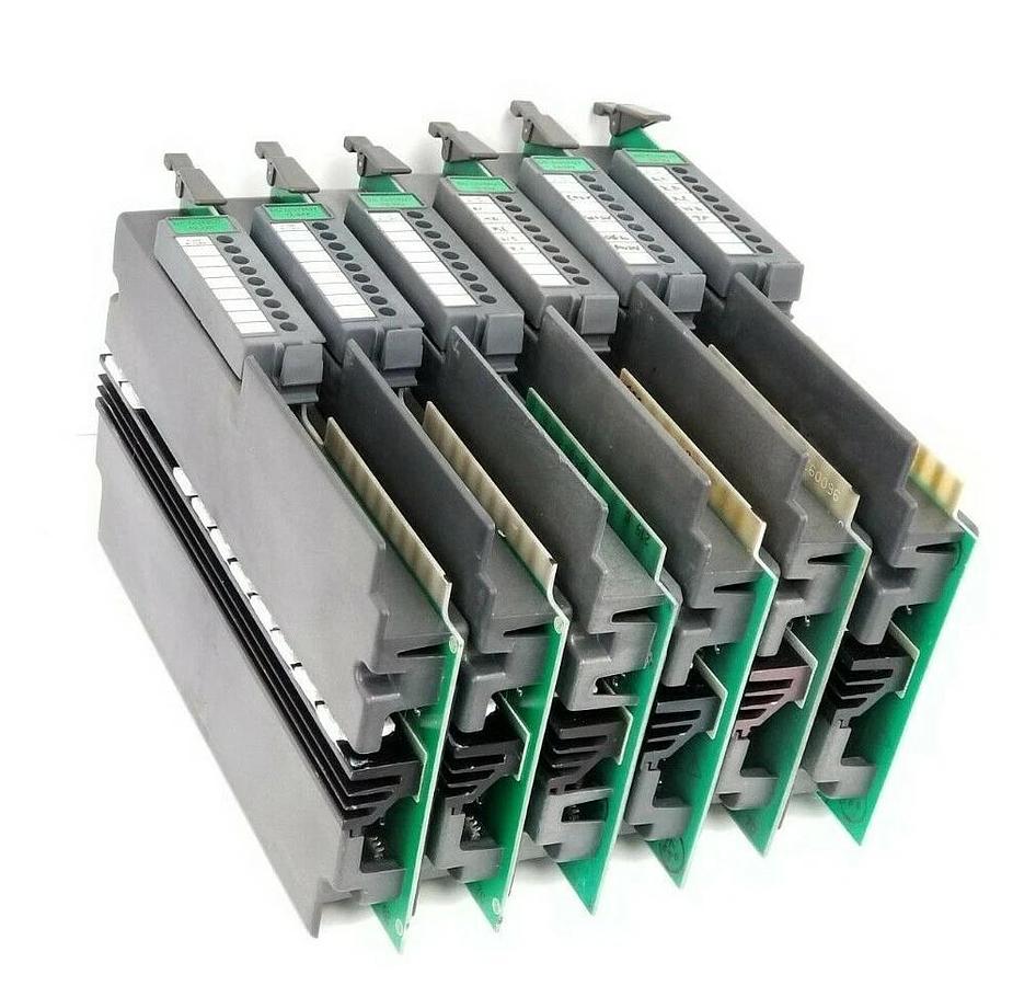 Used LOT OF 6 ALLEN BRADLEY 1771-OB OUTPUT MODULES DC SER. B 192VA 1771-0B 1771OB