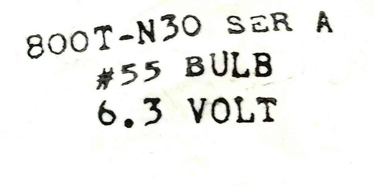BOX OF 5 NEW ALLEN BRADLEY 800T-N30 SER. A #55 BULBS 6.3 V, 800TN30