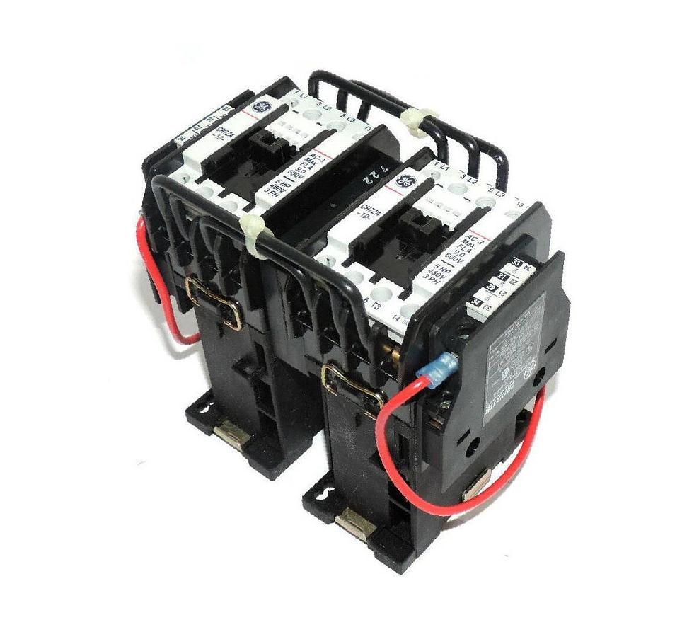 Used NEW GE CR71VAL3AZA MAGNETIC CONTACTOR REVERSER 250VDC 5HP CR7ZA-10 CR7XA11B