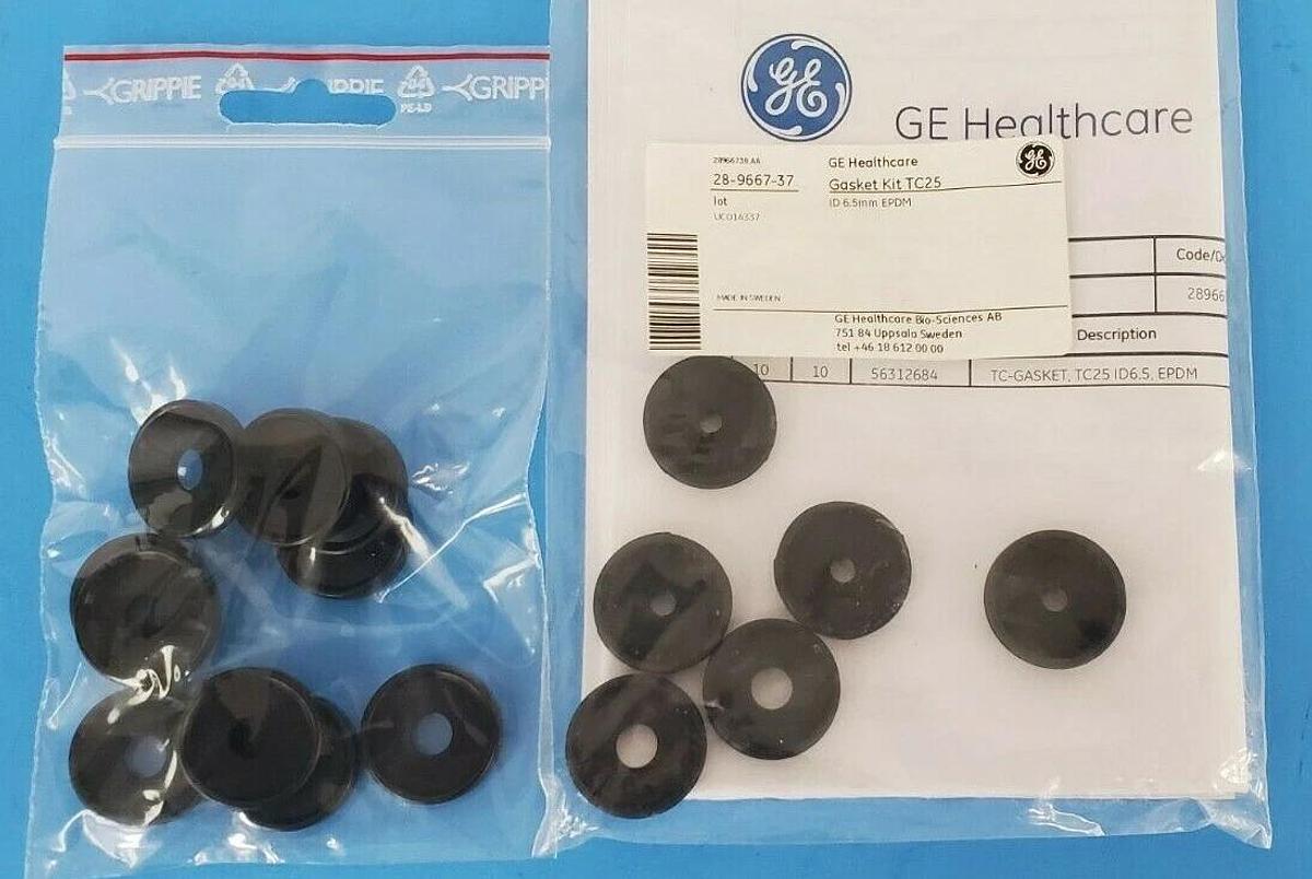 Used NEW GE HEALTHCARE 28-9667-37 GASKET KIT TC25 ID 6.5mm EPDM 28966737 (16/PK)