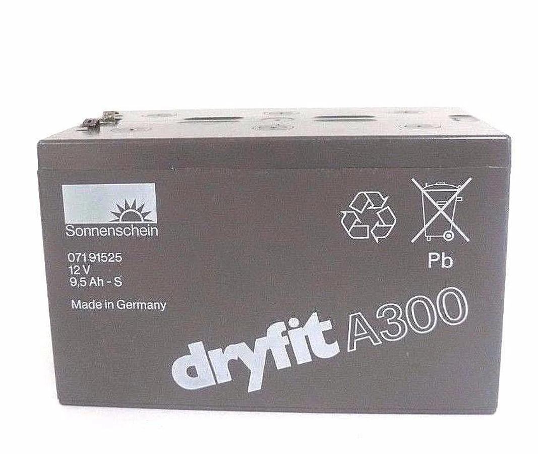 Used SONNENSCHEIN 07191525 DRYFIT A300 BATTERY 12V 9,5 AH-S
