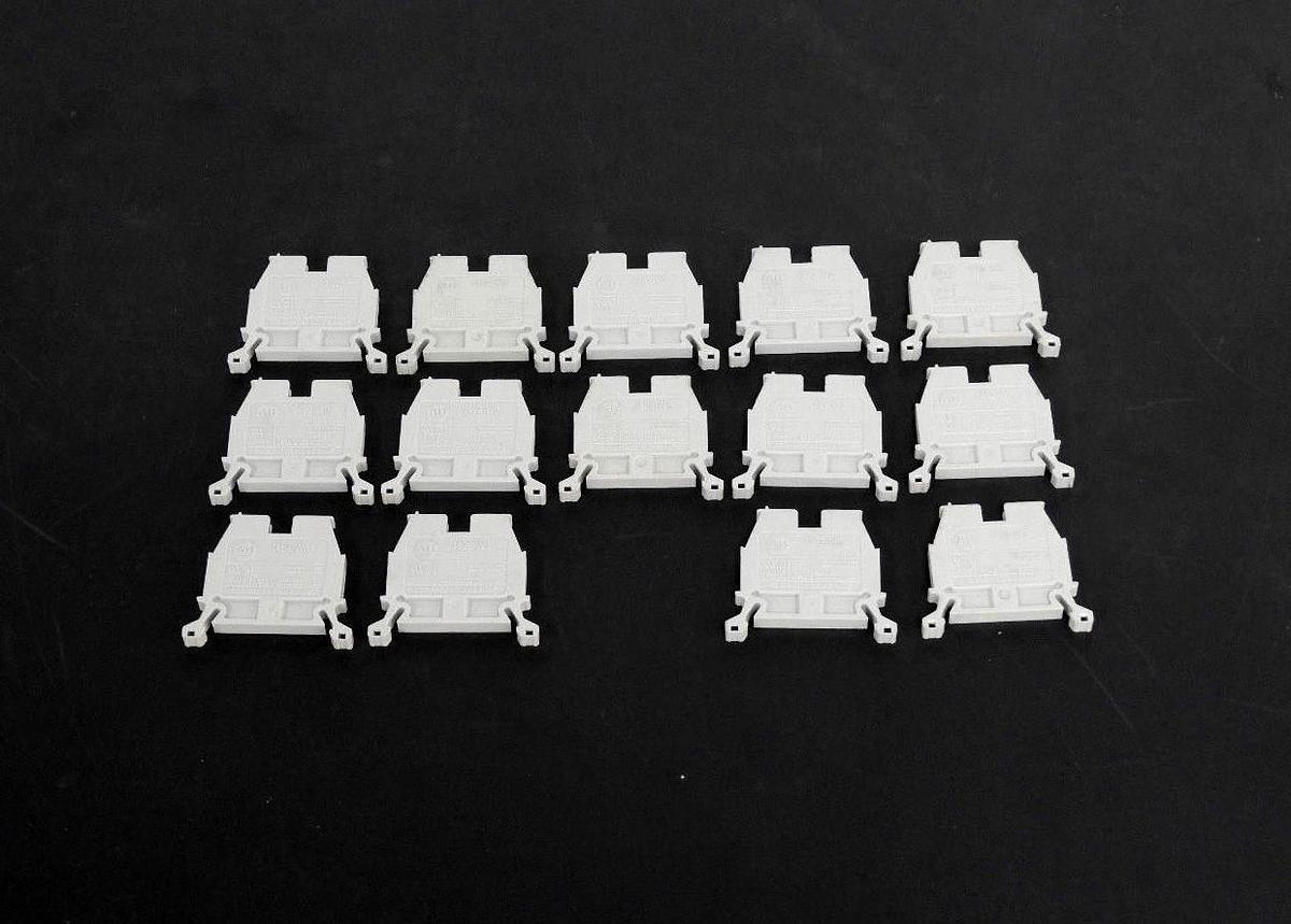 Used LOT OF 14 ALLEN BRADLEY 1492-W3 TERMINAL BLOCKS