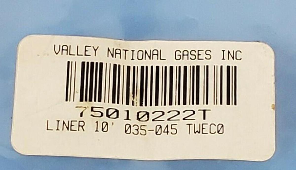 Used NEW AMERICAN WELDQUIP 750-10-222T 10' DIRECT CONNECT LINER .035-.045 75010222T