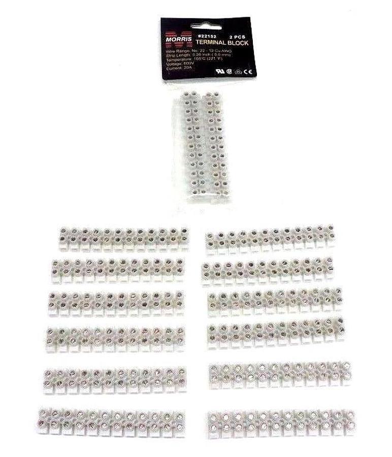 LOT OF 14 NEW MORRIS # 22152 TERMINAL BLOCKS