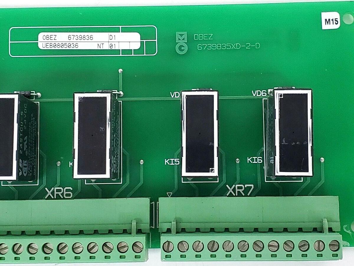 Used MERLIN GERIN OBEZ 6739835XD-2-D PLC PC BOARD 6739835XD-1-D