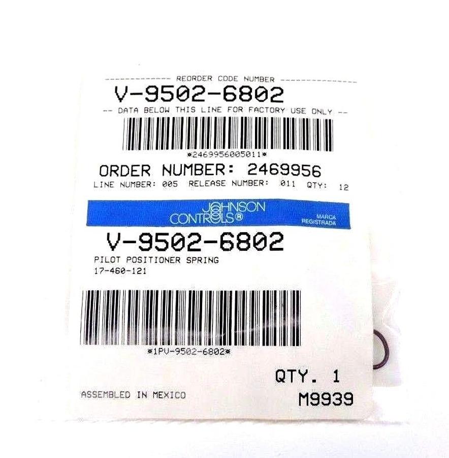 LOT OF 10 NIB JOHNSON CONTROLS V-9502-6802 PILOT POSITIONER SPRINGS V95026802