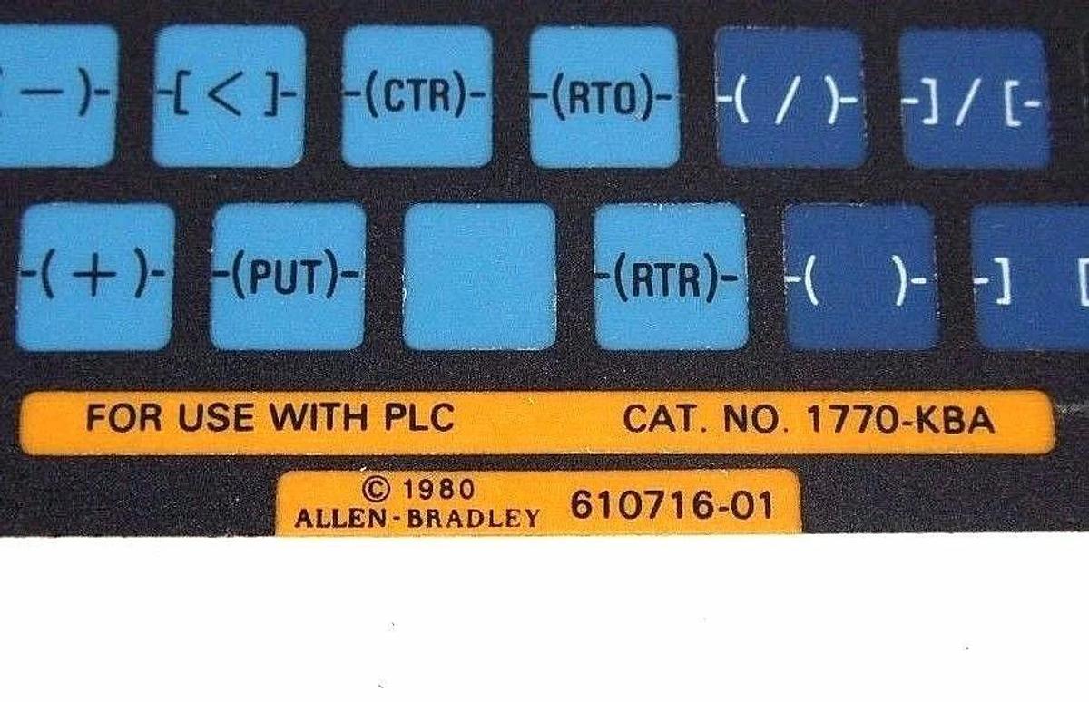 LOT OF 4 NEW ALLEN BRADLEY KEYPAD OVERLAYS 1770-KAA & 1770-KBA