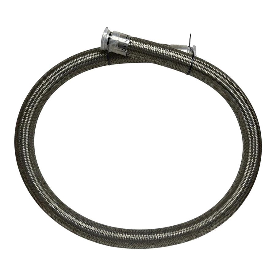 Ace Sanitary SealRite 2" ID x 96" Stainless Steel Braided Sanitary Hose TriClamp