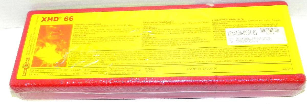 Used EUTECTIC CASTOLIN 66XHD-40-5K ELECTRODES XHD 66, 5/32'' 4.0mm 11LB