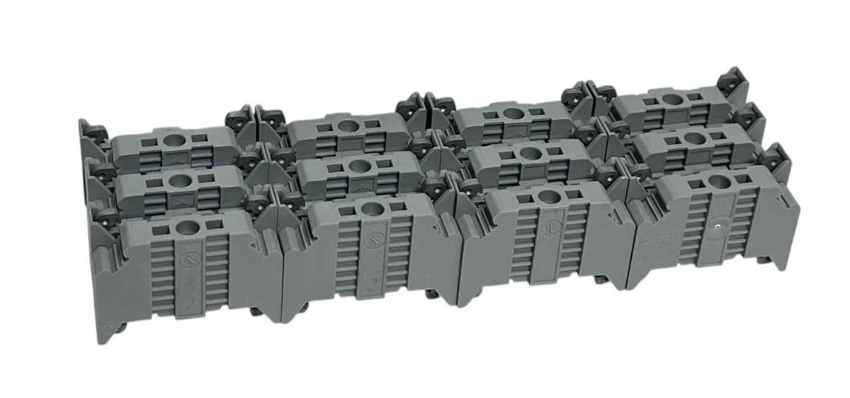 (LOT OF 24) Phoenix Contact 0800886 E/NS 35 N Terminal End Bracket Clamp | New