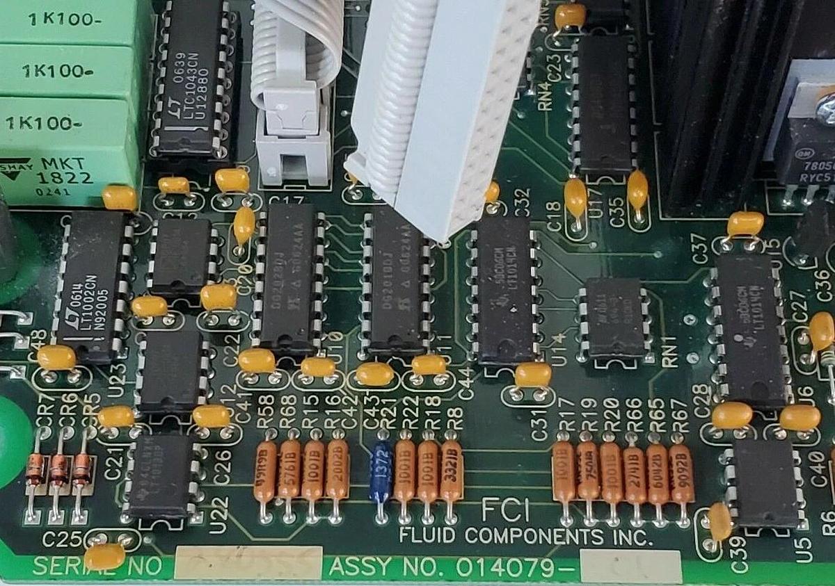 Used FLUID COMPONENTS 014079-01 PC BOARD FLOW SWITCH 01407901