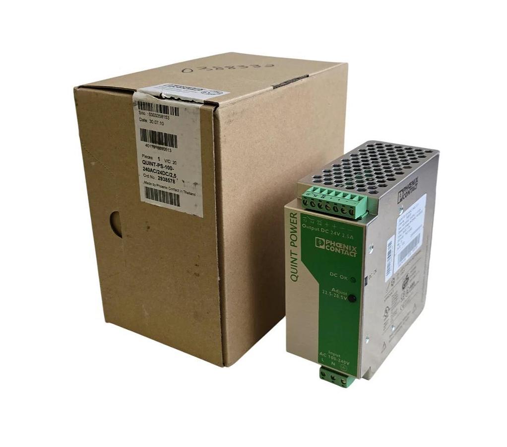 PHOENIX CONTACT QUINT-PS-100-240AC/24DC/2.5 - 2938578 POWER SUPPLY 24 V DC/2.5 A