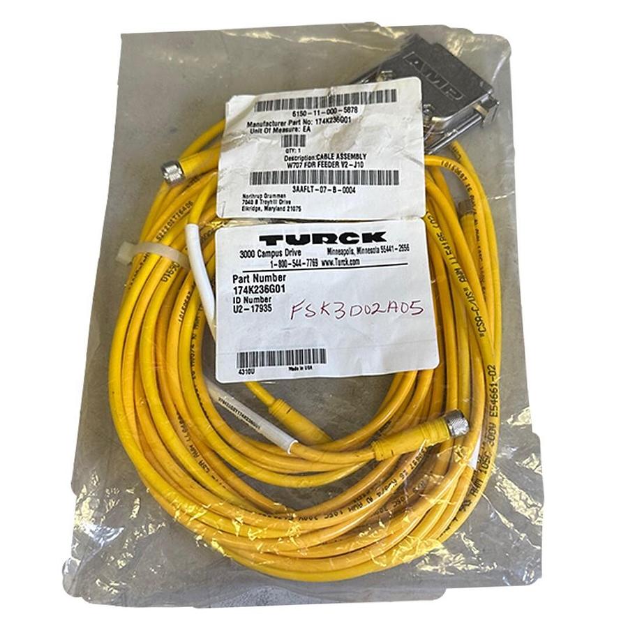 Used NEW TURCK U2-17935 / U217935 PHOTOCELL CORDSET 97942 174K236G01