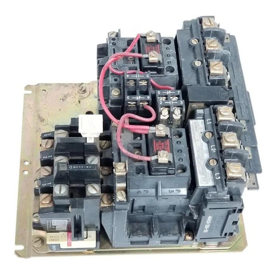 Used ALLEN BRADLEY 505-BOD REVERSING STARTER SER. A W/ (2) CB236 COILS 110-120V
