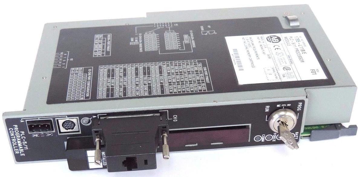 Used ALLEN BRADLEY 1785-L11B/E PROCESSOR MODULE 1785L11BE SER. E F/W REV. D