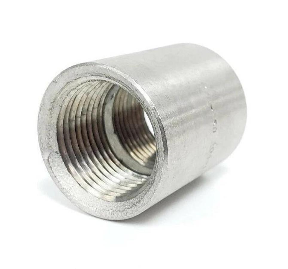 LOT OF 2 NEW GENERIC 3/4-150-304 COUPLINGS, 3/4", 150#, 304 STAINLESS STEEL