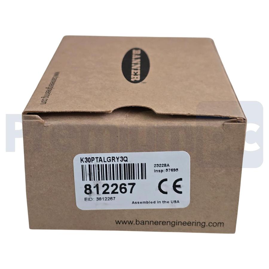 Used Banner K30PTALGRY3Q 812267 K30 Pro Touch Series 3-Color RGB Touch Sensor M12 QD