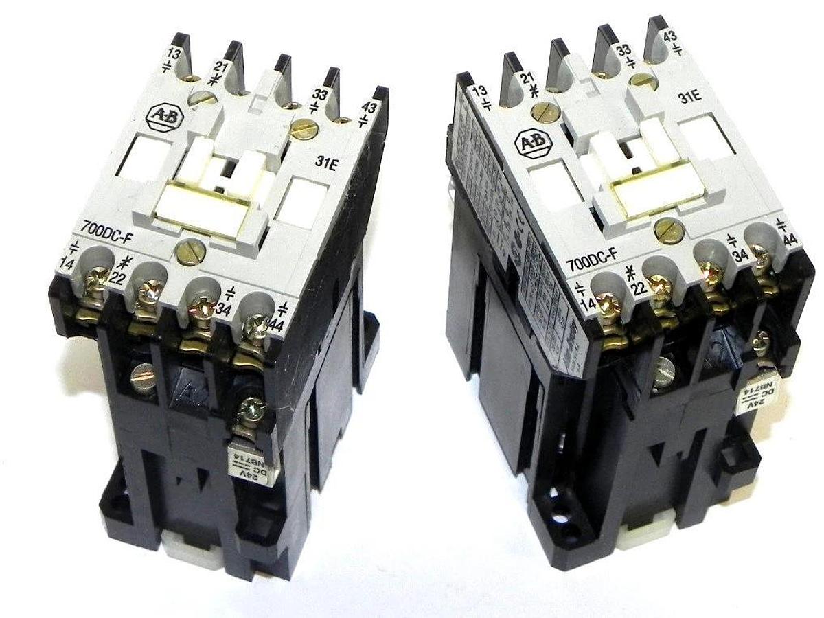 Used LOT OF 2 ALLEN BRADLEY 700DC-F310 240V CONTACTORS 700DCF310