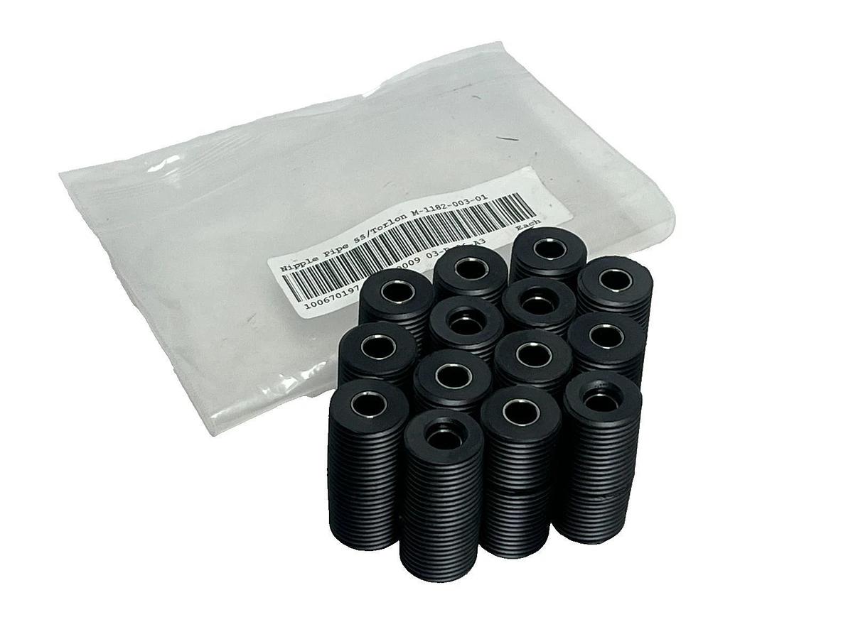 Lot of 14 Torlon SS Composite Pipe Nipple Fittings M-1182-003-01 New Surplus