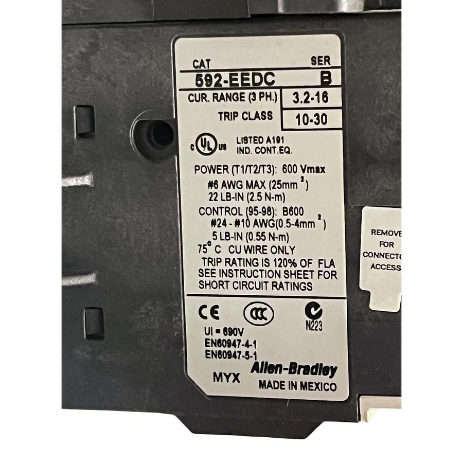 Allen-Bradley 2113B Size 1 MCC Bucket Centerline 2100 5HP 480V 140M-I8P-C15S 509