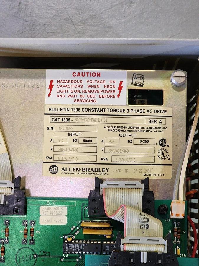 Refurbished REPAIRED ALLEN BRADLEY 1336-B005-EAD-FA2-L3-S1 /A 1336 AC DRIVE 1336EADFA2L3S1