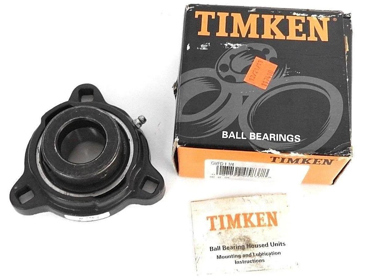 Used NIB TIMKEN GVFD 1 1/4 HOUSED UNIT FLANGED BEARING GVFD114