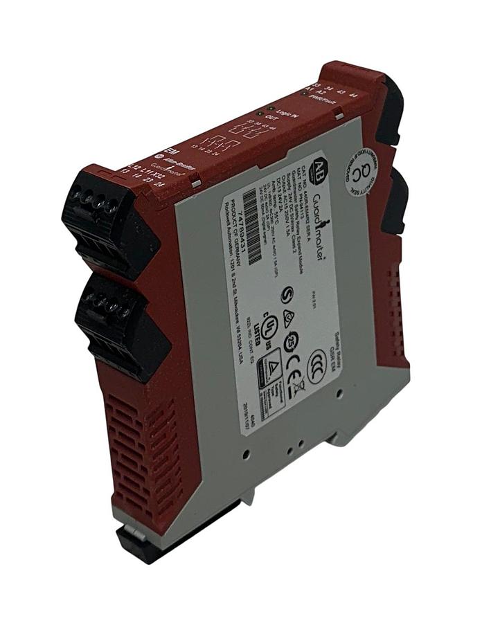 Used ALLEN BRADLEY 440R-EM4R2 /A Guardmaster SAFETY RELAY EXPANSION MODULE GSREM NSMP
