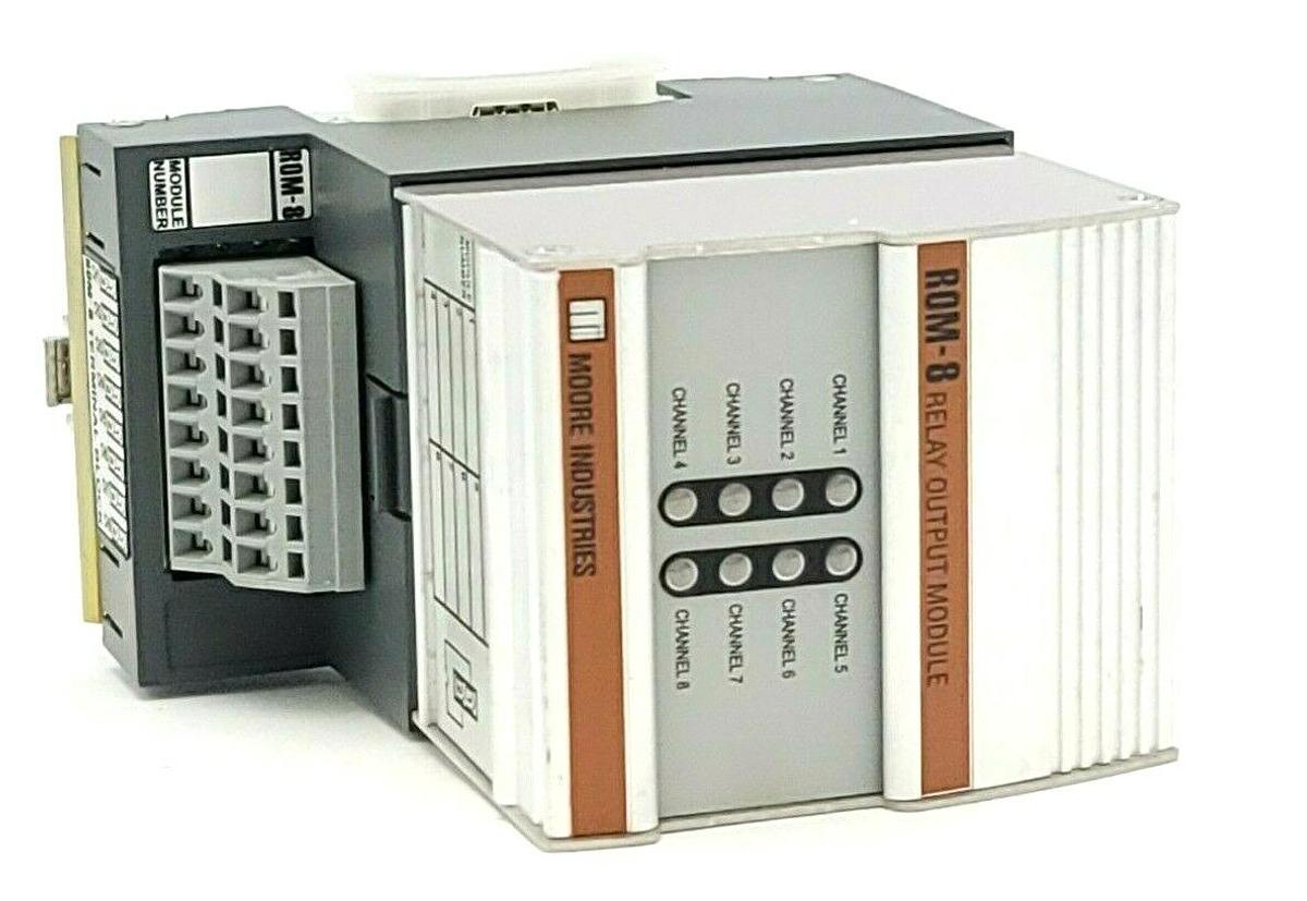 Used NEW MOORE INDUSTRIES ROM/IO/RNO8/IP RELAY OUTPUT MODULE ROM-8