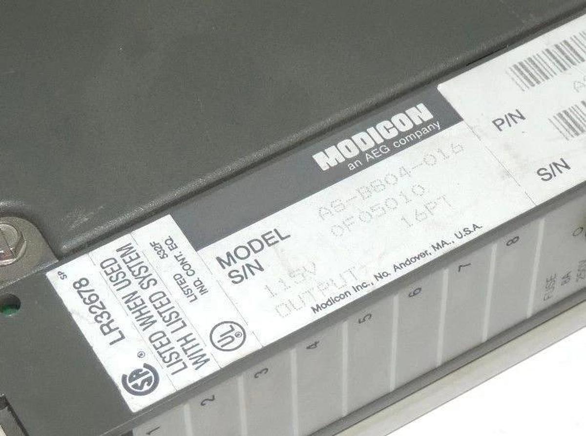 Used MODICON AS-B804-016 115VAC OUTPUT MODULE ASB804016