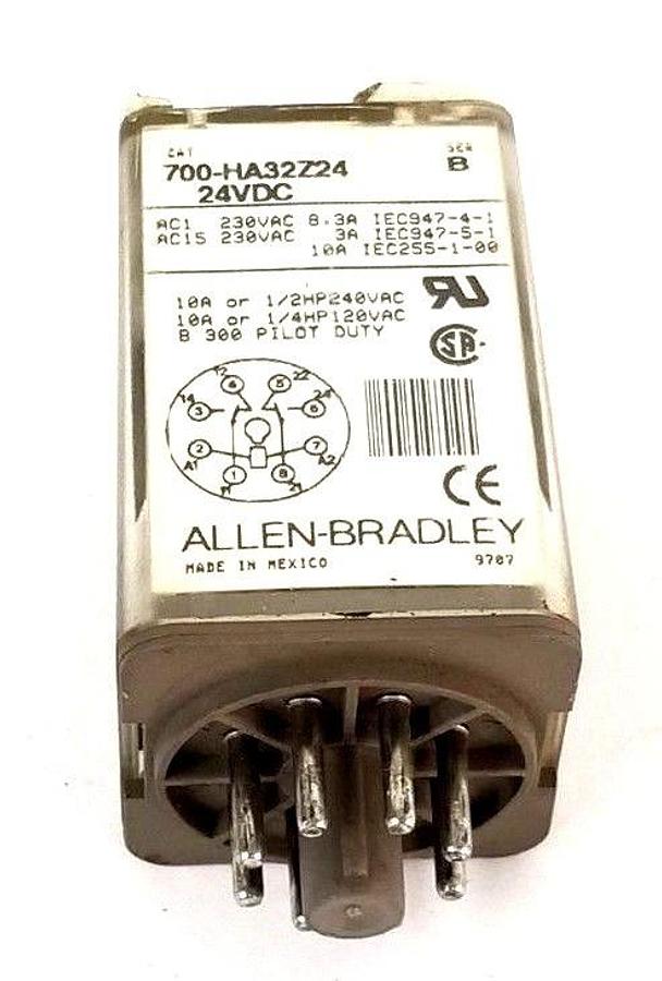 Used LOT OF 5 ALLEN BRADLEY 700-HA32Z24 RELAYS 24VDC SER. B, 700HA32Z24