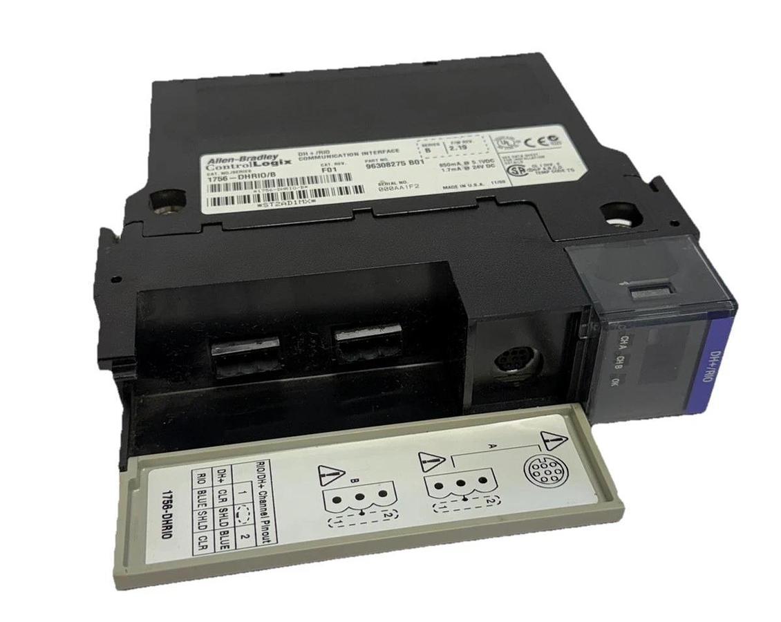 Used ALLEN BRADLEY 1756-DHRIO /B ControlLogix DH+/RIO COMMUNICATION MODULE 1756DHRIO