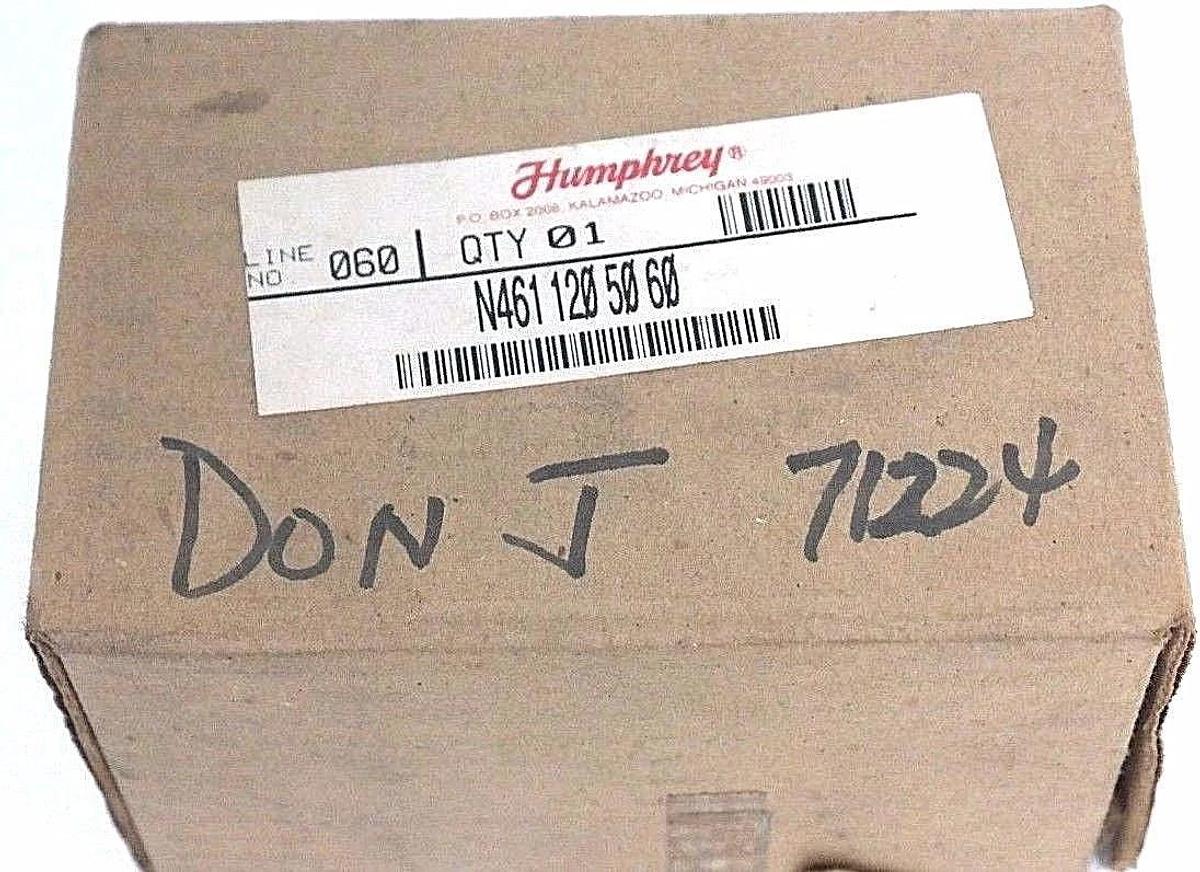 Used NIB HUMPHREY N461 120 50 60 SOLENOID VALVE, N4611205060