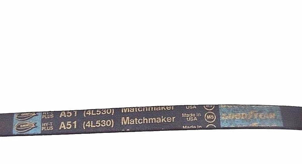 Used LOT OF 3 NEW GOODYEAR A51 MATCHMAKER 4L530 V-BELTS 53IN OUTER LENGTH 1/2IN TOP W